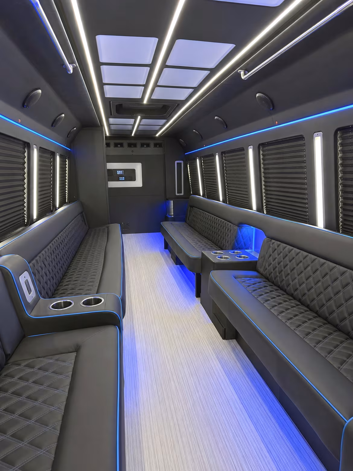 18 Passenger Party Bus Interior
