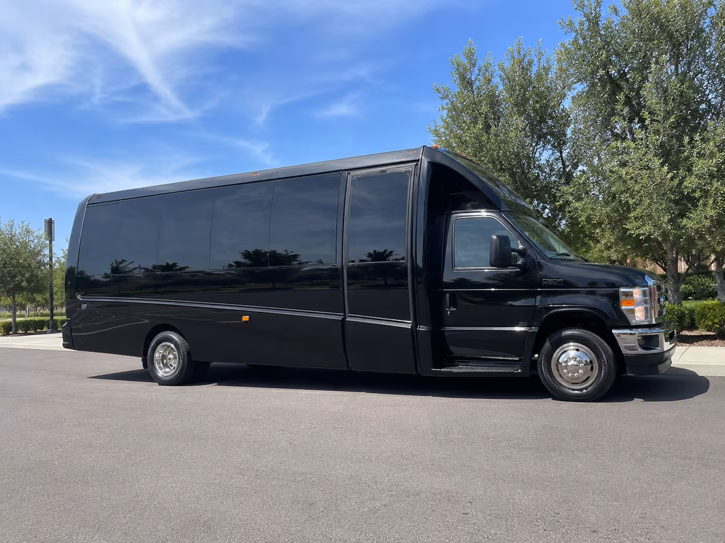 Little Rock Corporate Transportation party bus exterior
