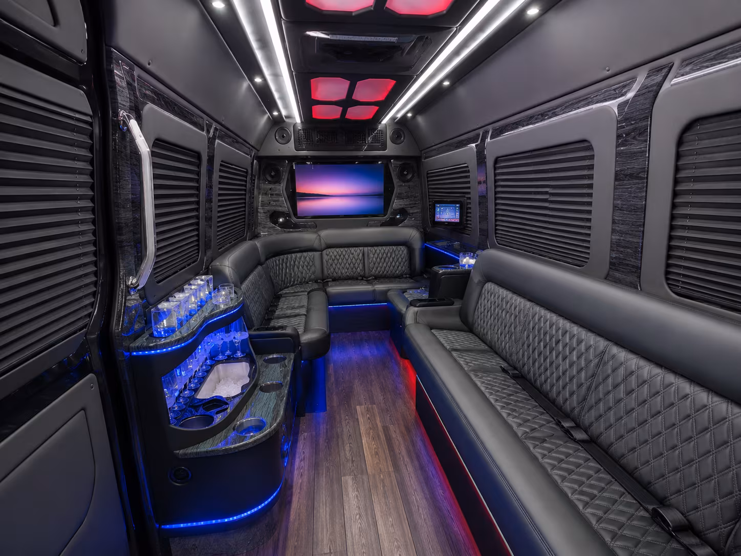 Little Rock Corporate Transportation party bus exterior