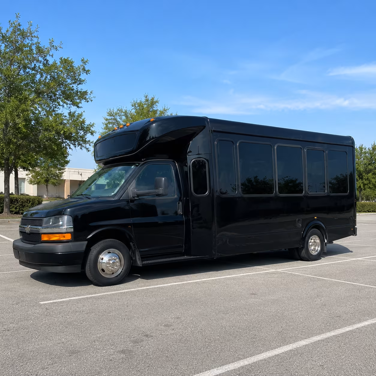Little Rock Private Event Transportation party bus exterior