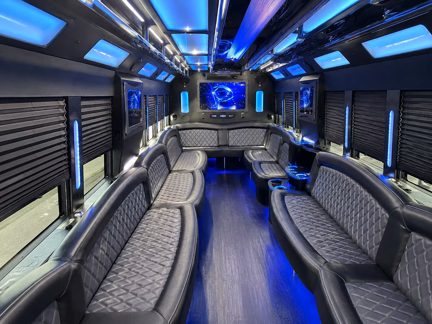 Little Rock Private Event Transportation party bus exterior