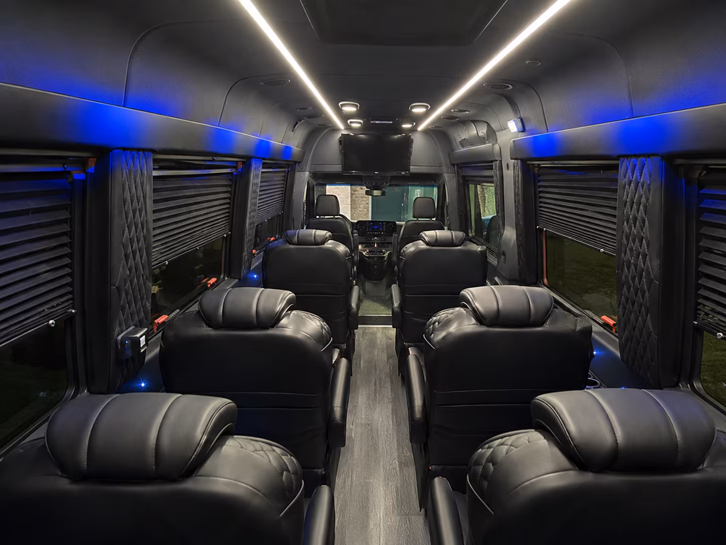 Little Rock School Event Transportation party bus exterior