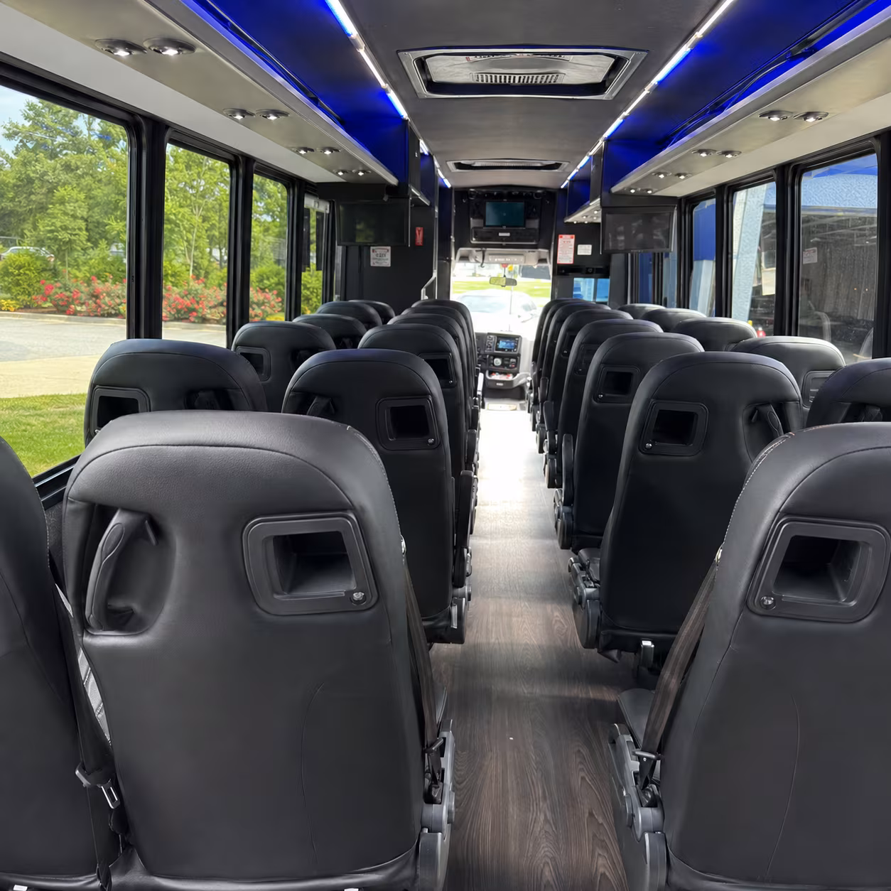 Little Rock School Event Transportation party bus exterior