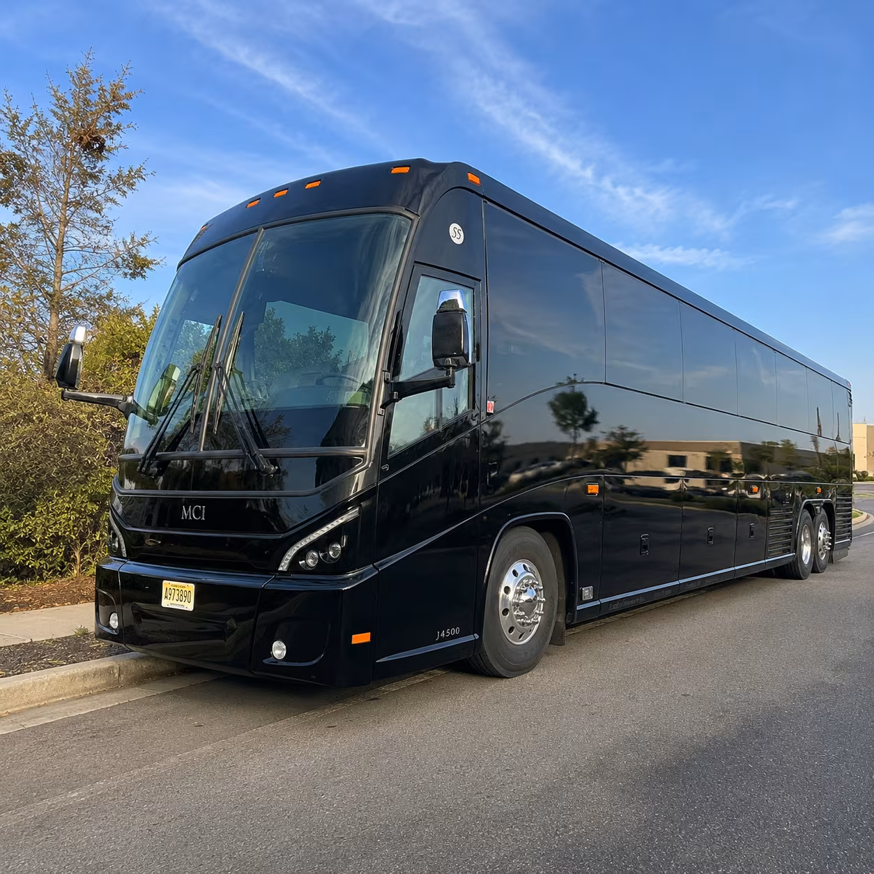 Little Rock School Event Transportation party bus exterior