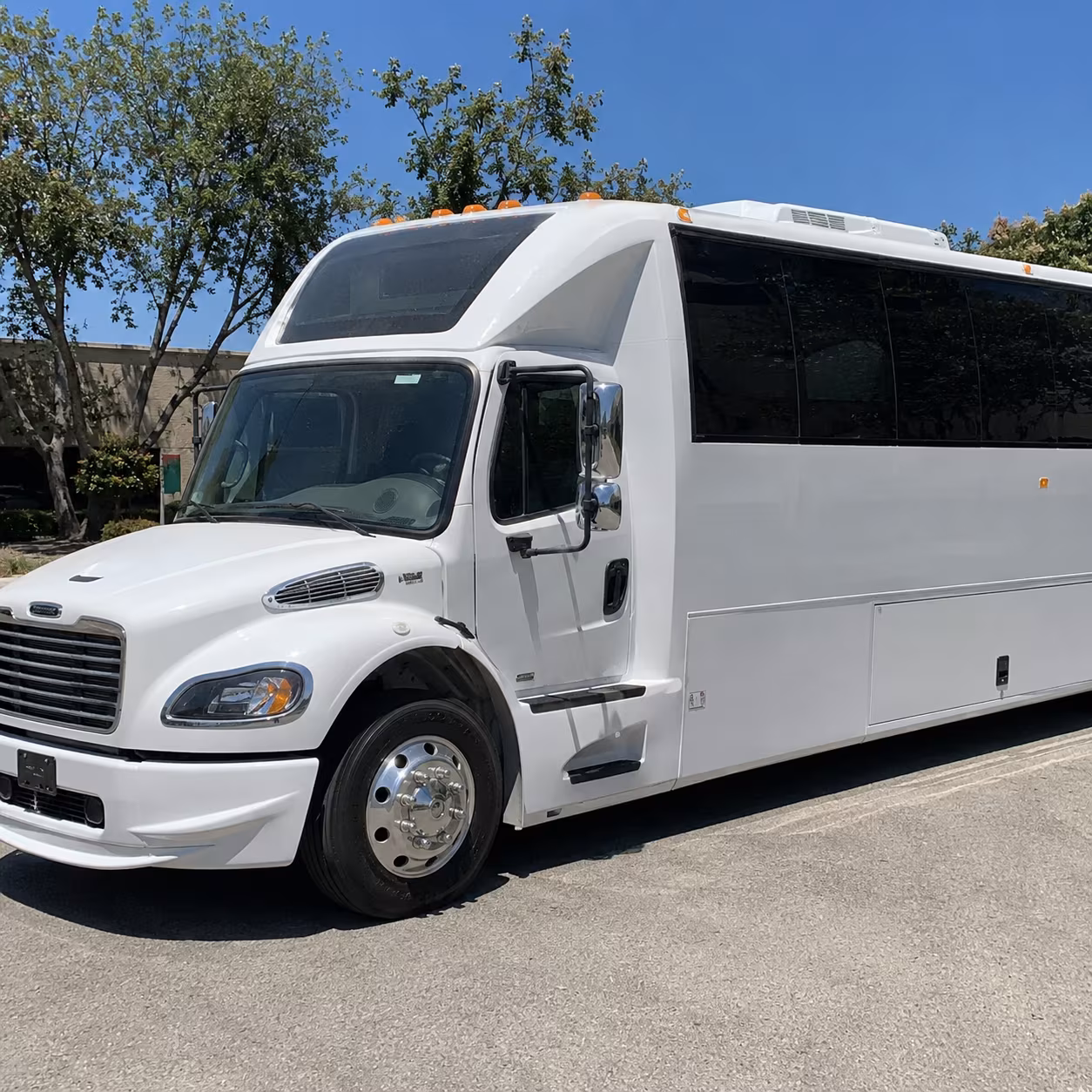 Little Rock Sporting Event Transportation party bus exterior