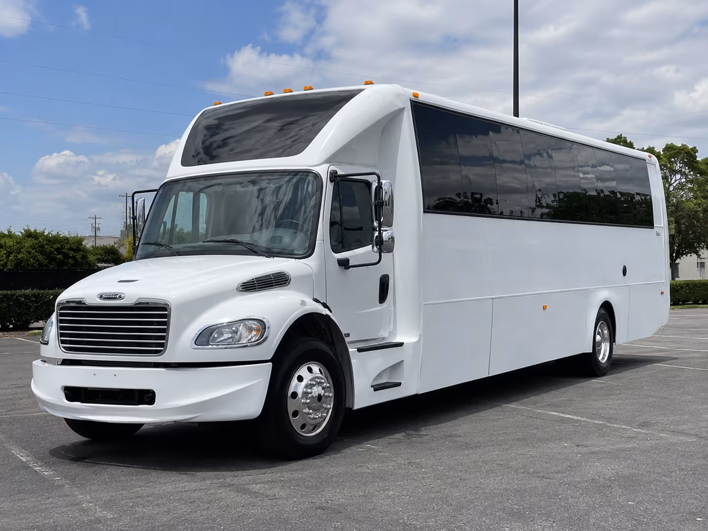 Little Rock Wedding Transportation party bus exterior