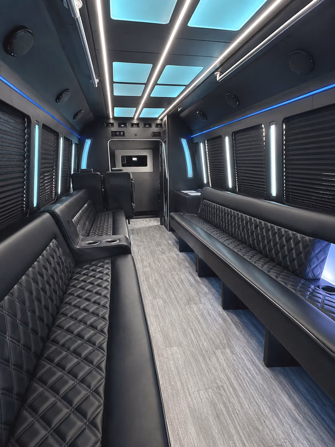 Little Rock Wedding Transportation party bus interior