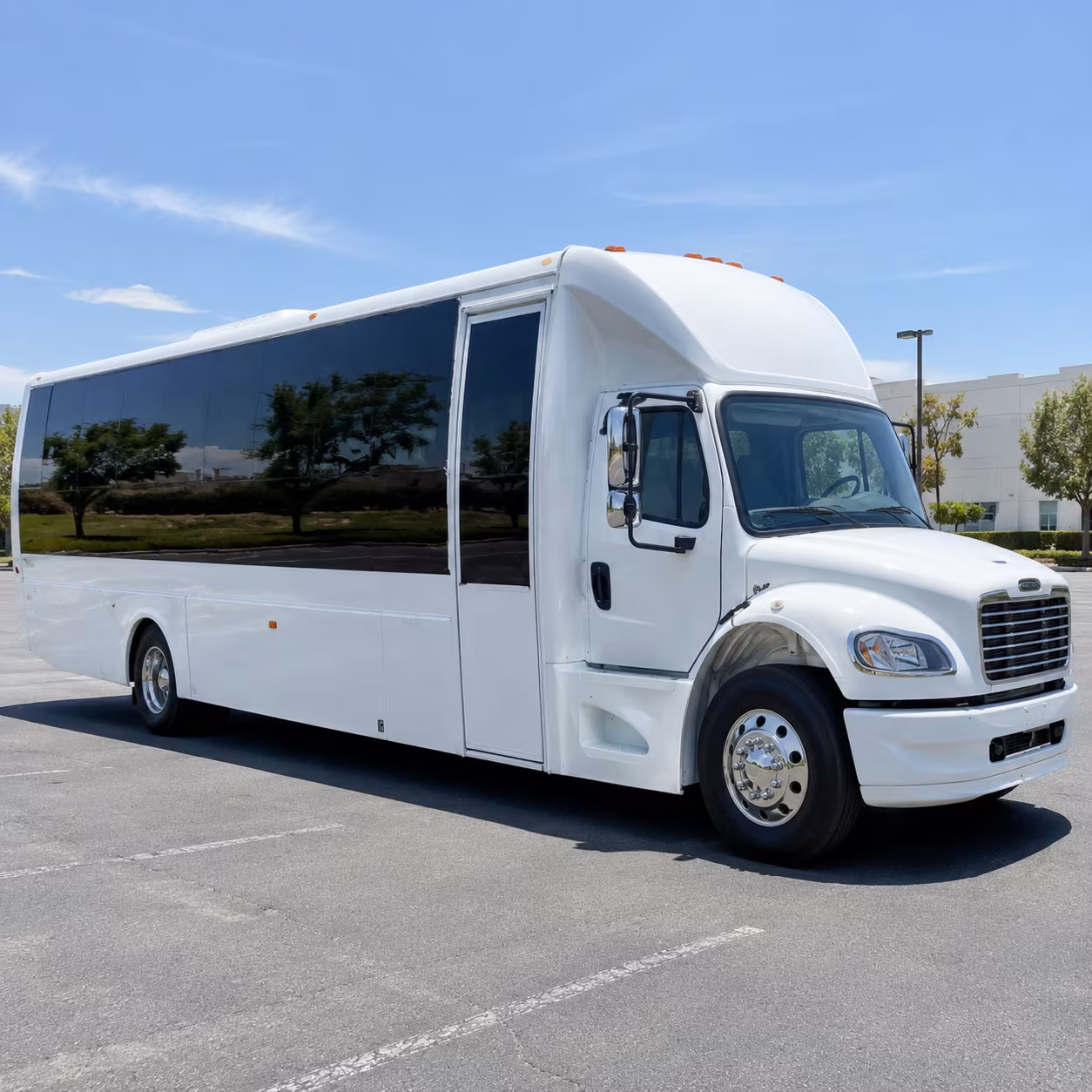 Little Rock Wedding Transportation party bus exterior