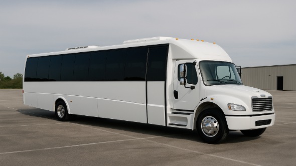 Exterior of Charter Bus Company Fort Smith's 20 Passenger Party Bus in Fort Smith