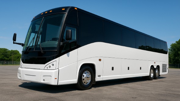 Exterior of Charter Bus Company Alexandria's 40 Passenger Party Bus in Alexandria