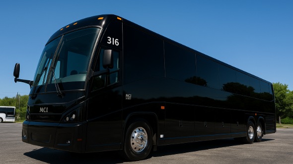 Exterior of Charter Bus Company Jonesboro's 40 Passenger Party Bus in Jonesboro