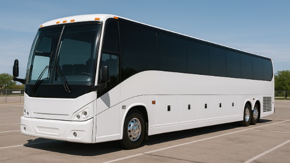 Exterior of Charter Bus Company Pine Bluff's 40 Passenger Party Bus in Pine Bluff