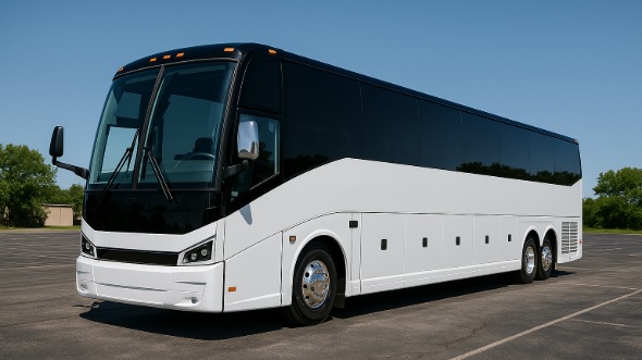 Exterior of Charter Bus Company Little Rock's 45 Passenger Charter Bus in Little Rock