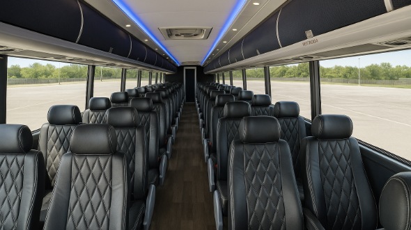50 Passenger Charter Bus Interior